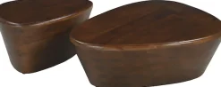 SIT Beistelltisch »Tel Aviv aus Mango massiv mit dreieckiger Tischplatte« 1 Stk. tlg. Geometrisches Design mit dreieckiger Massivholz-Tischplatte