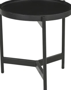 SIT Beistelltisch »Turin 2er Set aus Mango massiv mit Metallgestell« 2 Stk. tlg. 2er Set mit runden Tischplatten & robustem Metallgestell