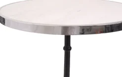SIT Bistrotisch »Valencia mit Marmorplatte & elegantem Gusseisen-Fuß« Weiße Marmorplatte trifft auf markantes Fußdesign