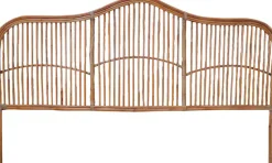 SIT Boxspringbett »180x200 cm mit Rattan-Kopfteil und Topper« Kopfteil aus echtem Rattan trifft auf Boxspringkomfort