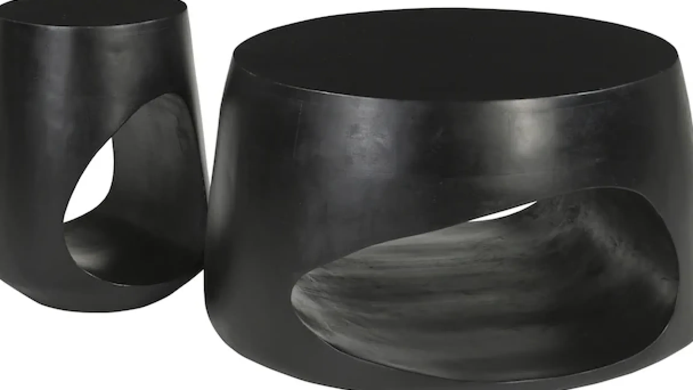 SIT Couchtisch »Lahore rund aus Mango massiv mit offenem Ablagefach« 1 Stk. tlg. Asymmetrisches Ablagefach mit individueller Holzmaserung