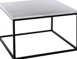 SIT Couchtisch »Wien aus Marmor mit Metallgestell – quadratisches Design« Echter Marmor mit gerader Kante & stabilem Metallgestell