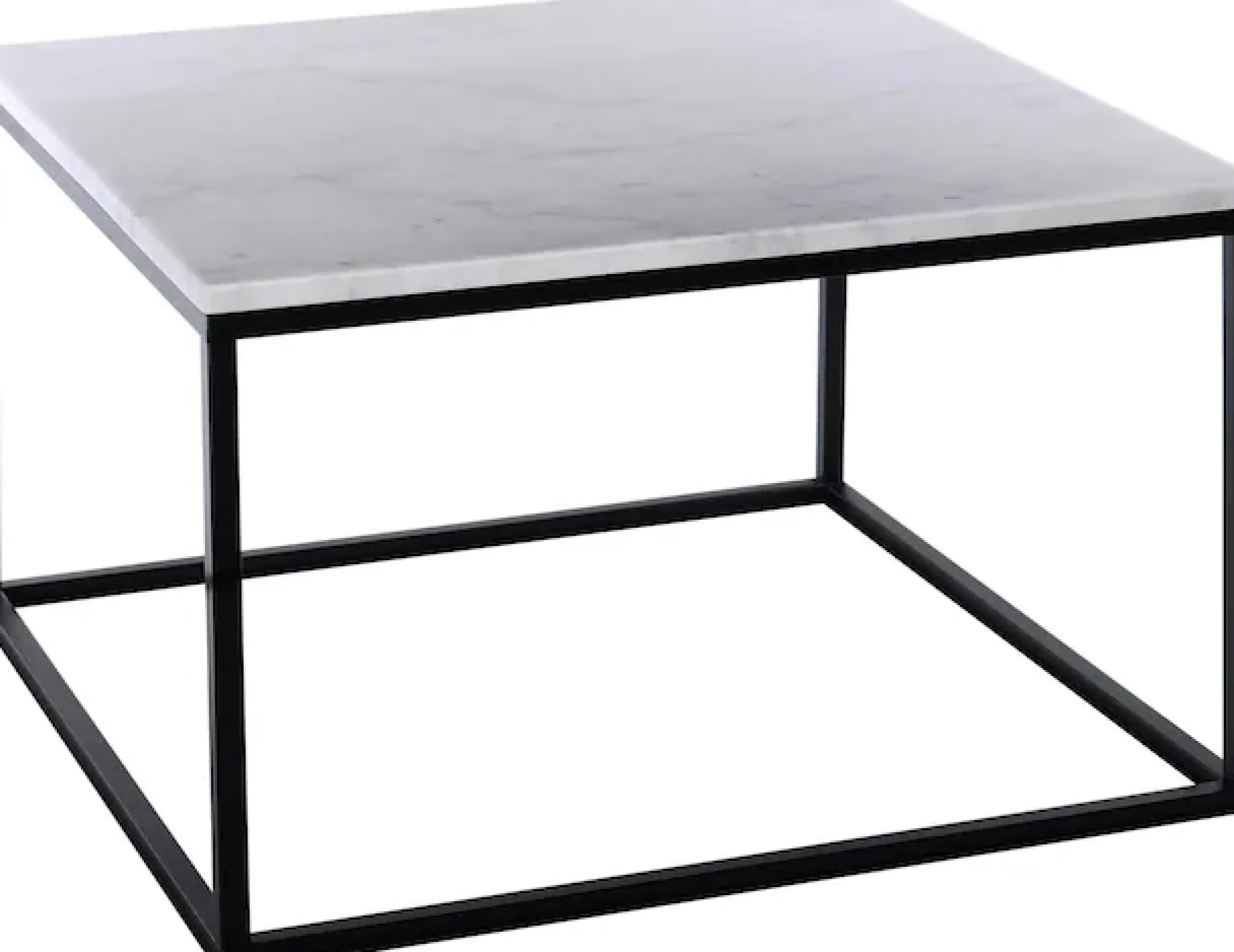 SIT Couchtisch »Wien aus Marmor mit Metallgestell – quadratisches Design« Echter Marmor mit gerader Kante & stabilem Metallgestell