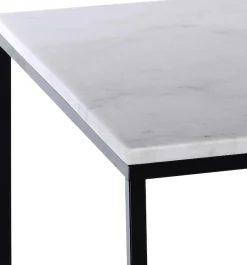 SIT Couchtisch »Wien aus Marmor mit Metallgestell – quadratisches Design« Echter Marmor mit gerader Kante & stabilem Metallgestell