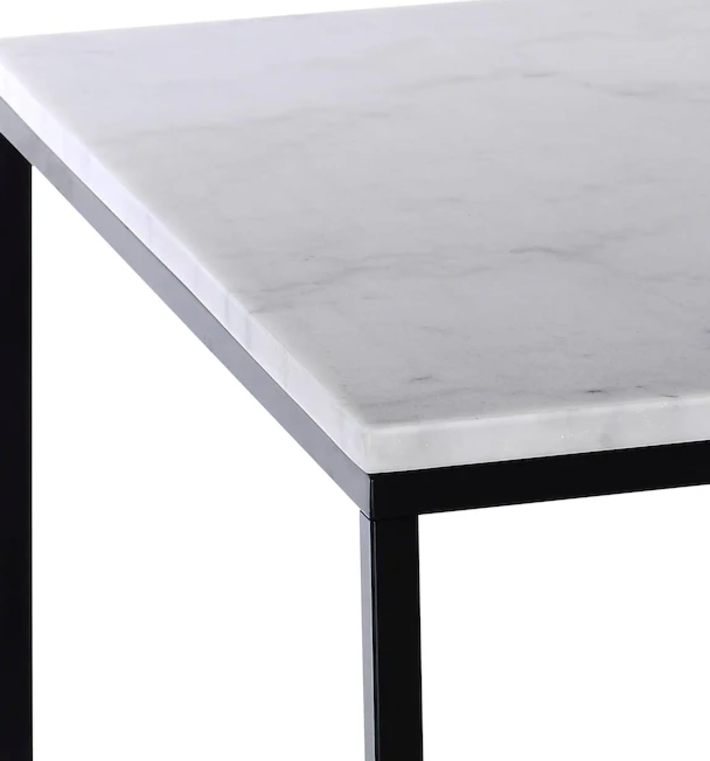 SIT Couchtisch »Wien aus Marmor mit Metallgestell – quadratisches Design« Echter Marmor mit gerader Kante & stabilem Metallgestell