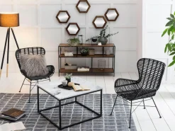 SIT Couchtisch »Wien aus Marmor mit Metallgestell – quadratisches Design« Echter Marmor mit gerader Kante & stabilem Metallgestell