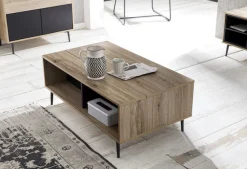 SIT Couchtisch »Wohnzimmertisch Mailbox – Scandi‑Low Couch‑Tisch MDF mit Metallbeinen« MDF‑Couchtisch mit glatter Dekorfolie & stabilem Metallgestell