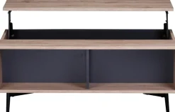 SIT Couchtisch »Wohnzimmertisch Mailbox – Scandi‑Low Couch‑Tisch MDF mit Metallbeinen« MDF‑Couchtisch mit glatter Dekorfolie & stabilem Metallgestell