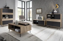 SIT Couchtisch »Wohnzimmertisch Mailbox – Scandi‑Low Couch‑Tisch MDF mit Metallbeinen« MDF‑Couchtisch mit glatter Dekorfolie & stabilem Metallgestell