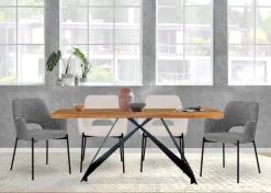 SIT Esstisch »Chur aus Teak mit 50-mm-Platte & Sonnendesign & Cross-Base-Gestell« 1 Stk. tlg. 50-mm-Teakplatte mit außergewöhnlichem Sonnendesign