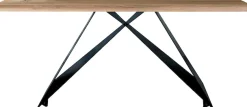 SIT Esstisch »Como aus Wildeiche massiv geölt mit 40-mm-Platte & Cross-Base-Gestell« 1 Stk. tlg. Geölte Wildeiche mit natürlicher Maserung und Lamellenstruktur