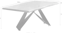 SIT Esstisch »Conwy aus Akazie massiv mit Baumkante & Cross-Base-Gestell« 1 Stk. tlg. 56 mm starke Akazienplatte mit natürlich gewachsener Baumkante