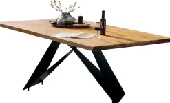 SIT Esstisch »Dinan aus Teak mit 50-mm-Platte & Cross-Base-Gestell« 1 Stk. tlg. Recyceltes Teak mit einzigartiger Maserung & gewollten Gebrauchsspuren