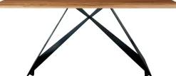 SIT Esstisch »Dinan aus Teak mit 50-mm-Platte & Cross-Base-Gestell« 1 Stk. tlg. Recyceltes Teak mit einzigartiger Maserung & gewollten Gebrauchsspuren