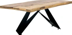 SIT Esstisch »Erice aus Mango massiv mit 56-mm-Platte & Cross-Base-Gestell« 1 Stk. tlg. 56-mm-Mangoholzplatte mit natürlich gewachsener Baumkante