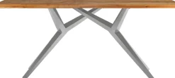 SIT Esstisch »Imola aus recyceltem Teak & extravagantem Metallgestell« 50 mm starke Teakplatte mit außergewöhnlichem Sonnenmuster