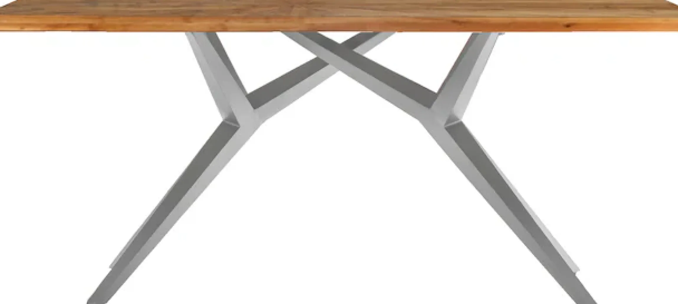 SIT Esstisch »Imola aus recyceltem Teak & extravagantem Metallgestell« 50 mm starke Teakplatte mit außergewöhnlichem Sonnenmuster