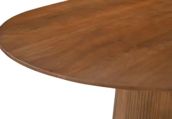 SIT Esstisch »Kapstadt oval aus Mangoholz mit Sockelfuß im Lamellendesign« Moderner Lamellen-Sockel & ovale Tischplatte aus Mangoholz