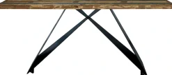 SIT Esstisch »Kars aus Altholz mit buntem Vintage-Look & Cross-Base-Gestell« 1 Stk. tlg. Bunt lackiertes Altholz mit lebendigen Farben & Vintage-Charme