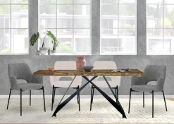 SIT Esstisch »Kars aus Altholz mit buntem Vintage-Look & Cross-Base-Gestell« 1 Stk. tlg. Bunt lackiertes Altholz mit lebendigen Farben & Vintage-Charme