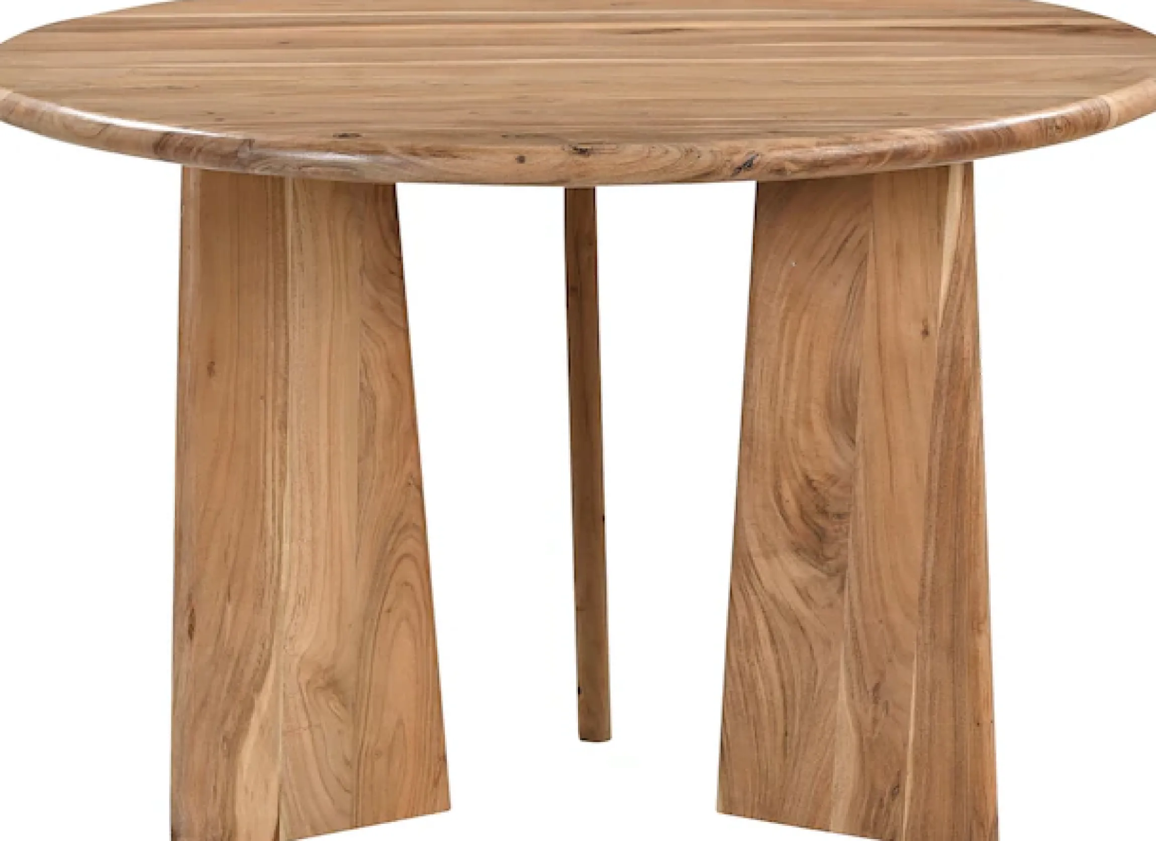 SIT Esstisch »Kyoto aus Akazie Ø120 cm mit asymmetrischem Holzgestell« 1 Stk. tlg. 4 cm starke Akazienplatte mit abgerundeten Kanten & Naturmaserung
