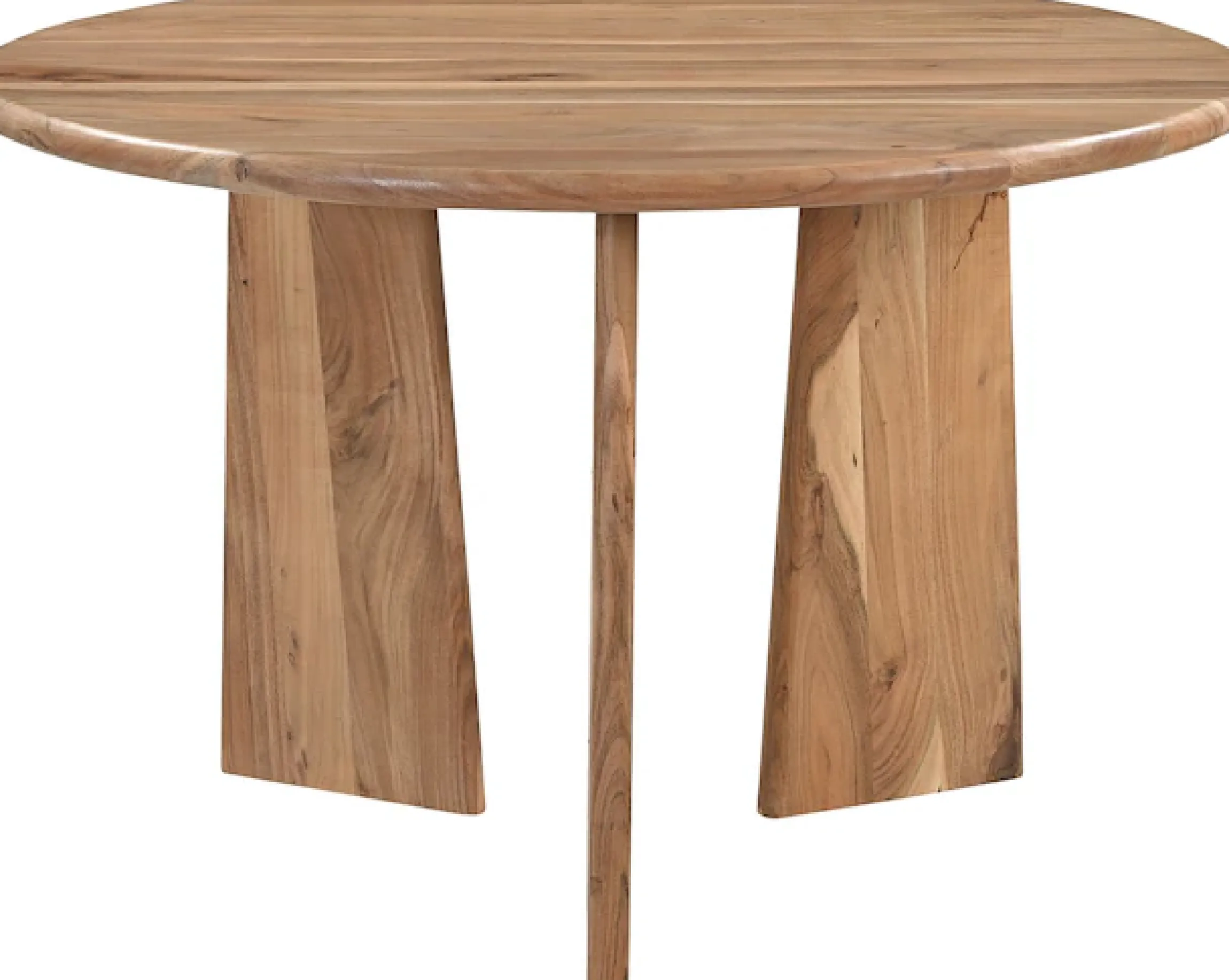 SIT Esstisch »Kyoto aus Akazie Ø120 cm mit asymmetrischem Holzgestell« 1 Stk. tlg. 4 cm starke Akazienplatte mit abgerundeten Kanten & Naturmaserung
