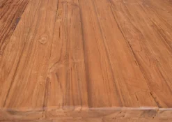 SIT Esstisch »Lourdes aus recyceltem Teakholz mit Metallgestell« 50 mm starke Teakholzplatte & extravagantes Metallgestell