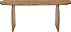 SIT Esstisch »Malmö aus Akazie 200x100 cm mit markantem Holzgestell« 1 Stk. tlg. 5 cm starke Akazienplatte mit natürlicher Maserung als Unikat