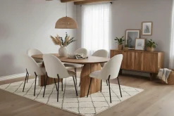 SIT Esstisch »Malmö aus Akazie 200x100 cm mit markantem Holzgestell« 1 Stk. tlg. 5 cm starke Akazienplatte mit natürlicher Maserung als Unikat