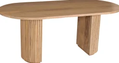 SIT Esstisch »Moderner Esstisch im Ribbed‑Design – Massiver Mangoholz‑Tisch« Massiver Mangoholz‑Esstisch mit eleganter Maserung