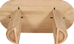 SIT Esstisch »Moderner Esstisch im Ribbed‑Design – Massiver Mangoholz‑Tisch« Massiver Mangoholz‑Esstisch mit eleganter Maserung