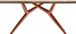 SIT Esstisch »Sofia mit Baumkante & extravagantem Metallgestell im Design-Mix« Baumkante wie gewachsen trifft auf extravagantes Metallgestell