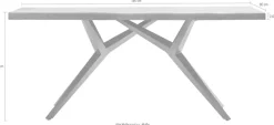 SIT Esstisch »Sofia mit Baumkante & extravagantem Metallgestell im Design-Mix« Baumkante wie gewachsen trifft auf extravagantes Metallgestell