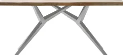 SIT Esstisch »Tampa mit Baumkante & extravagantem Metallgestell im Design-Mix« Baumkante wie gewachsen trifft auf extravagantes Metallgestell