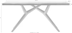 SIT Esstisch »Tampa mit Baumkante & extravagantem Metallgestell im Design-Mix« Baumkante wie gewachsen trifft auf extravagantes Metallgestell