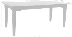 SIT Esstisch »Tisch SAMBA – Massiver Lodge-Esstisch mit Antikfinish, FSC®-Holz« Massiver Lodge-Esstisch mit Antikfinish & FSC®-Massivholz