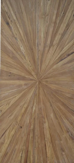 SIT Esstisch »Visby Teakholz Massivholztisch mit Sonnen-Design & Stern-Gestell« 50 mm starke Teakholzplatte mit markantem Stern-Gestell