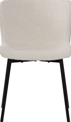 SIT 4-Fußstuhl »Manila 2er-Set Bouclé Esszimmerstühle mit Metallgestell skandinavisch« (Set) 2 Stk.Öko-Tex Bouclé-Bezug & schwarze Metallbeine im Scandi-Look