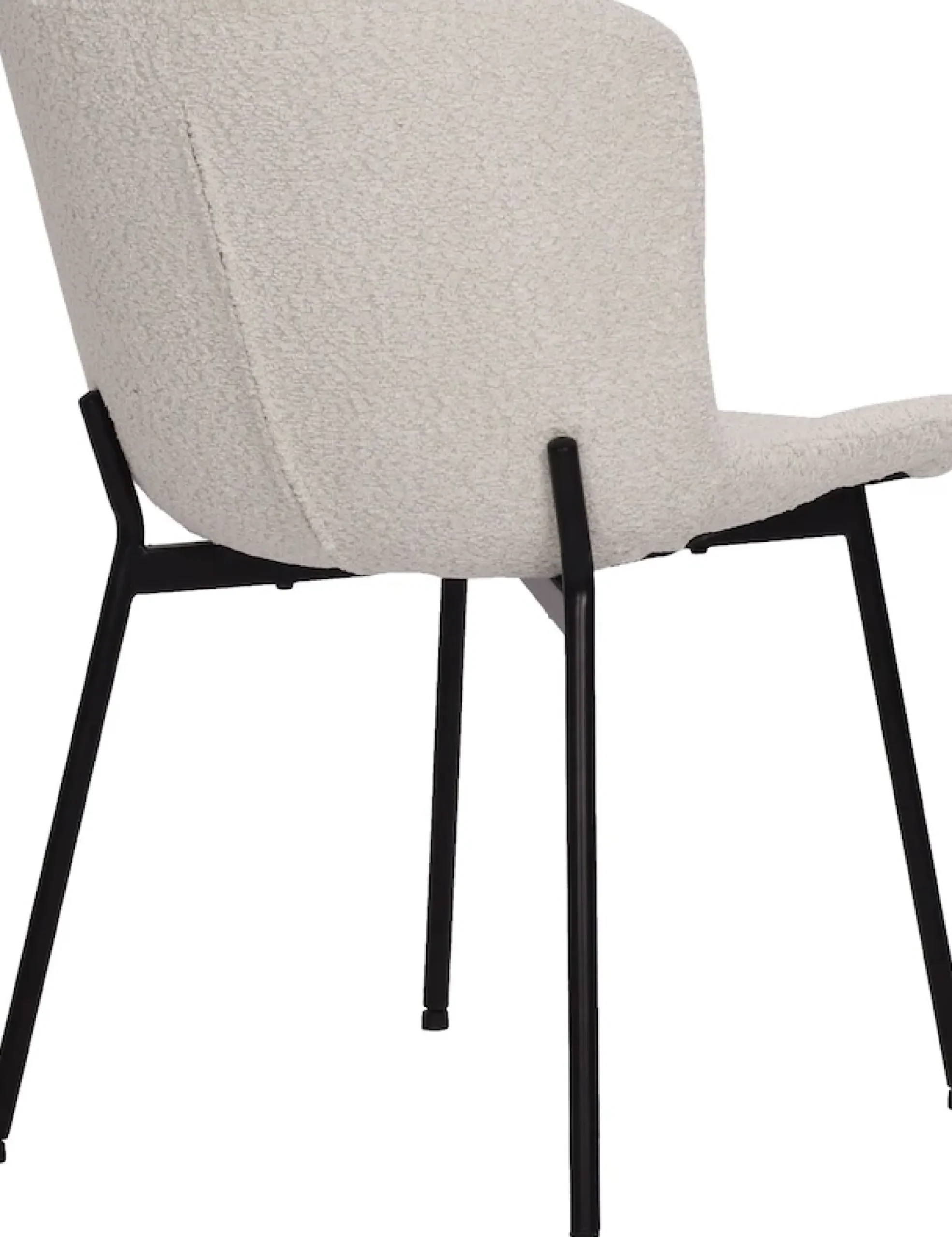 SIT 4-Fußstuhl »Manila 2er-Set Bouclé Esszimmerstühle mit Metallgestell skandinavisch« (Set) 2 Stk.Öko-Tex Bouclé-Bezug & schwarze Metallbeine im Scandi-Look