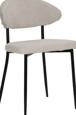 SIT 4-Fußstuhl »Odessa 2er-Set Polsterstühle mit Strukturstoff & Metallgestell« (Set) 2 Stk.Öko-Tex Strukturstoff & ergonomisch gerundete Rückenlehne