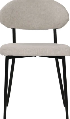 SIT 4-Fußstuhl »Odessa 2er-Set Polsterstühle mit Strukturstoff & Metallgestell« (Set) 2 Stk.Öko-Tex Strukturstoff & ergonomisch gerundete Rückenlehne