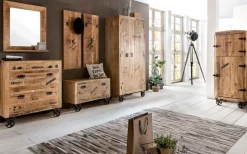 SIT Garderobenpaneel »RUSTIC aus Mangoholz mit 4 Doppelhaken« Acht Aufhängemöglichkeiten durch 4 praktische Doppelhaken
