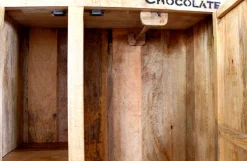 SIT Garderobenschrank »RUSTIC aus Mangoholz mit Rollen & Industrial-Look« Durchdachte Innenaufteilung mit Böden und Kleiderstange
