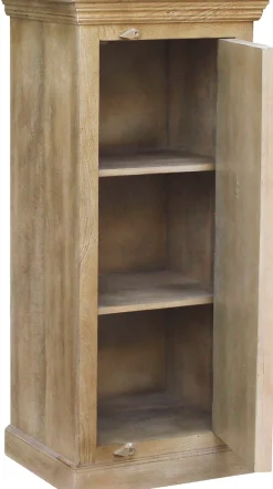 SIT Highboard »Krakau aus Mangoholz mit Schnitzereien & 1 Tür« Aufwendige Schnitzfront