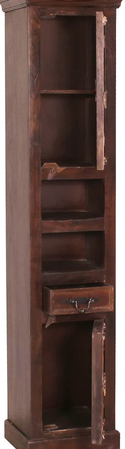 SIT Hochschrank »Valletta aus Altholz mit Schnitzereien & Stauraum« 2 Türen, Schublade & aufwendige Schnitzverzierungen
