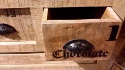 SIT Küchenwagen »RUSTIC Mangoholz mit Weinregal & 16 Flaschenfächern« Integriertes Flaschenregal für bis zu 16 Weinflaschen