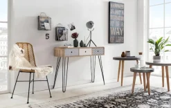 SIT Konsolentisch »Konsole– Scandi‑Shabby Chic Beistelltisch mit 3 Schubladen« Trendiger Scandi‑Shabby‑Chic‑Konsolentisch mit 3 Schubladen