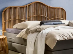 SIT Kopfteil »Rattan Wandmontage Natur Wiener Geflecht Bett Kopfteil« Rattan Kopfteil im Natur Look Wiener Geflecht Wandmontage Design