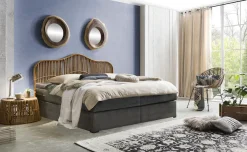 SIT Kopfteil »Rattan Wandmontage Natur Wiener Geflecht Bett Kopfteil« Rattan Kopfteil im Natur Look Wiener Geflecht Wandmontage Design