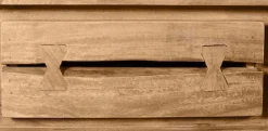 SIT Lowboard »NATURAL EDGE aus Akazie mit Baumkante & Metallgestell« Markante Baumkante verleiht jedem Möbelstück Unikat-Charakter